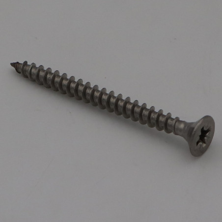 1 x Puuruuvi Ruostumaton teräs A2 uppokantainen Pozi 4,5x45
