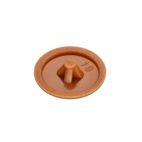 1 x Skruvhuvudskåpa Polyetylen Pozi PZ10 Pään halkaisija: 12 RAL 8001 ruskea