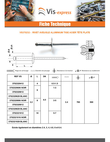 1 x "Sokkoniitti 3,2 x 10 Kiristimen paksuus 5...