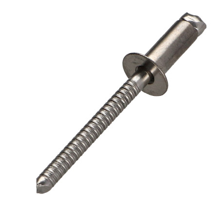 1 x Vetoniitti Täysin Ruostumatonta Terästä uppokantainen 4x8 Kiristimen paksuus 2 to 4
