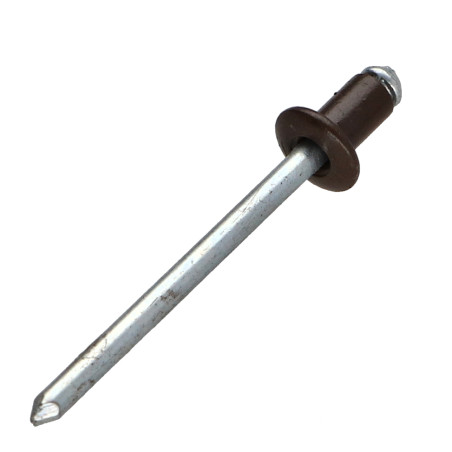 1 x "Sokkoniitti 4X6 Kiristimen paksuus 0,5 A 2 Vakio pyöreä kanta RAL 8014 seepianruskea