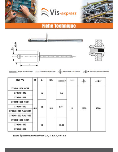 1 x "Sokkoniitti 4,8x20 Kiristimen paksuus 13...