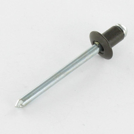 1 x "Sokkoniitti 4.8X6 Vakio pyöreä kanta RAL 8014 seepianruskea