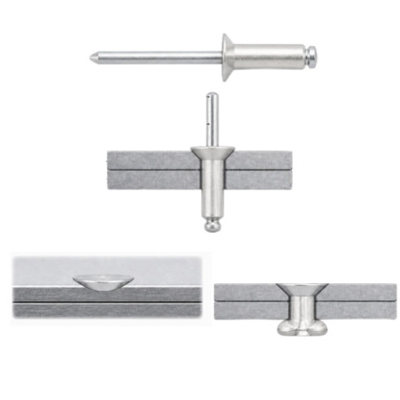 1 x "Sokkoniitti 3.2X6 Kiristimen paksuus 1 to 3 uppokantainen ALX