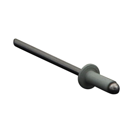 1 x Sokkoniitti, kokonaan alumiinia 3,2 x 8 Litteä pää SINUN RAL 7035 vaaleanharmaa