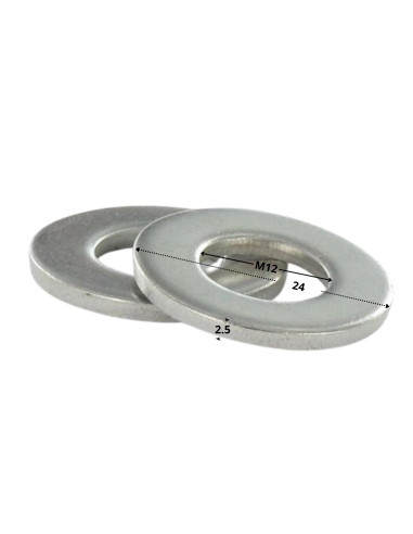 1 x Aluslevy Litteä M12X24X2.5 Z-sarja (kapea)...