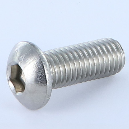 1 x Metalliruuvit BHC (Bombée Hexagonal creux / kupukantainen kuusiopää) M10X16 Kokonaan kierteytetty Avain 6 HC6