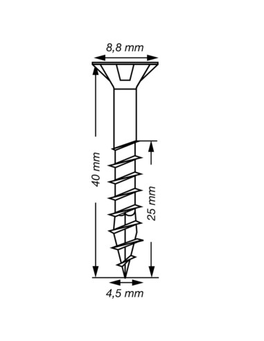 1 x Spax T-STAR LISÄÄ uppokantainen TORX T20...