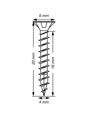 1 x Spax T-STAR LISÄÄ uppokantainen TORX T20...