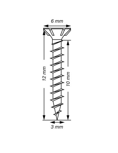 1 x Spax T-STAR LISÄÄ uppokantainen TORX T10...