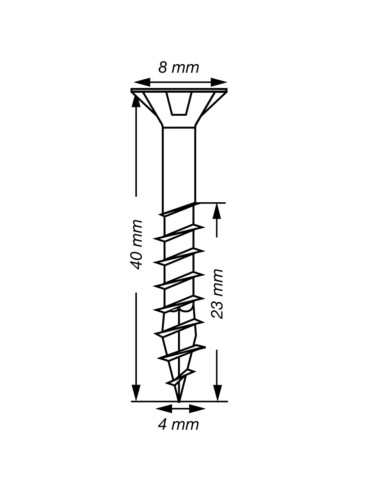 1 x Spax T-STAR LISÄÄ uppokantainen TORX T20...