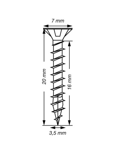 1 x Spax T-STAR LISÄÄ uppokantainen TORX T15...