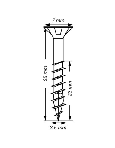 1 x Spax T-STAR LISÄÄ uppokantainen TORX T15...