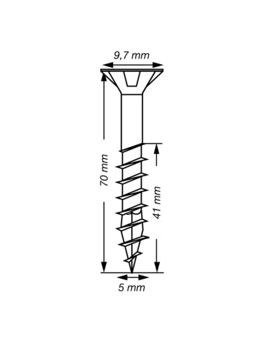 1 x Spax T-STAR LISÄÄ uppokantainen TORX T20...
