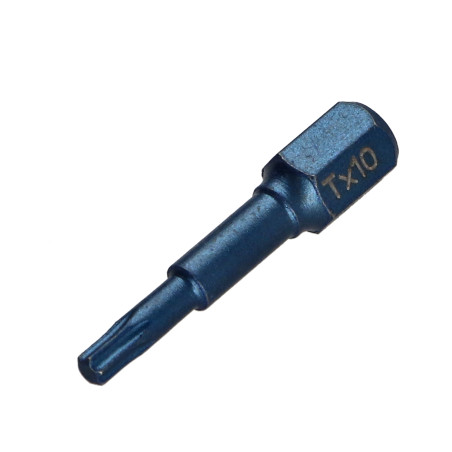 1 x Kärki VAIKUTUS Teollisuuslaatu 1/4" C6.3 TORX T10 Pituus 30