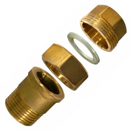 1 x Flat rett unionkobling 26x34 (1") Uros naaras Messinki Kuva 341