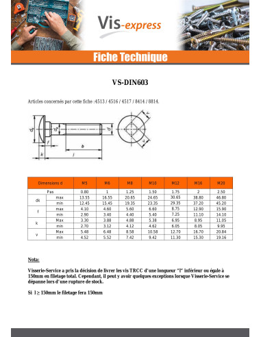 1 x Pyöreä neliöpää laipalla Ruostumaton teräs...