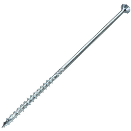 1 x Kehysruuvi TEKOR uppokantainen Uritettu TORX T40 10X240 Kierteytetty kohteessa 80 "Halkeamista estävä kärki
