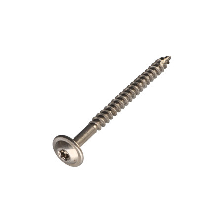 1 x "Ruuvi rakennuspuutavaraan Ruostumaton teräs A2 8x100 Kierteytetty kohteessa 80 TORX T40 Pään halkaisija: 20