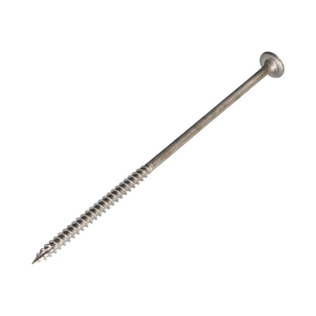 1 x "Ruuvi rakennuspuutavaraan Ruostumaton teräs A2 4x50 Kierteytetty kohteessa 30 TORX T20 Pään halkaisija: 12