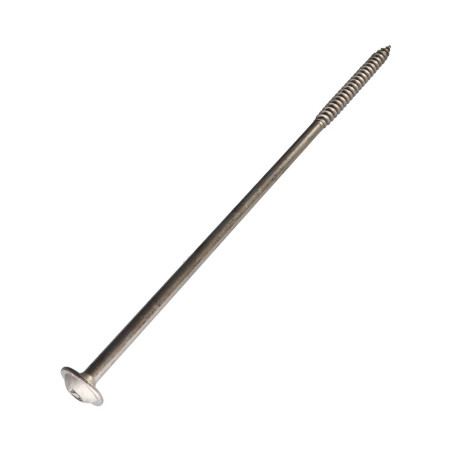 1 x "Ruuvi rakennuspuutavaraan Ruostumaton teräs A2 8X220 Kierteytetty kohteessa 80 TORX T40 Pään halkaisija: 20