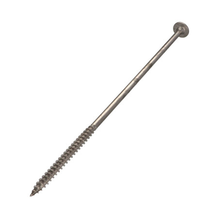 1 x "Ruuvi rakennuspuutavaraan Ruostumaton teräs A2 8x250 Kierteytetty kohteessa 80 TORX T40 Pään halkaisija: 20