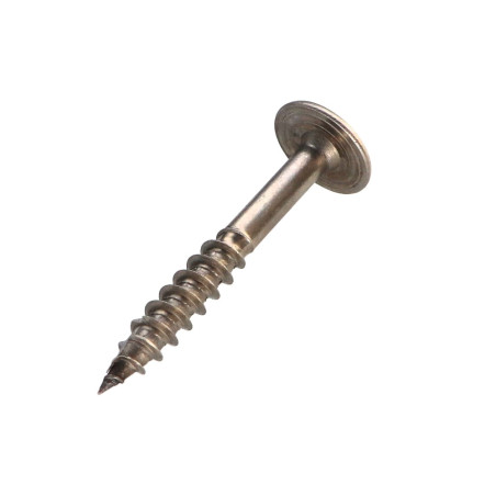 1 x "Ruuvi rakennuspuutavaraan Ruostumaton teräs A2 10X60 Kierteytetty kohteessa 50 TORX T40 Pään halkaisija: 25