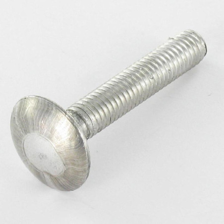1 x Pyöreä neliöpää laipalla M8X35 DIN603 LANGOITUS/27 Luokka 8.8 Sinkitty teräs