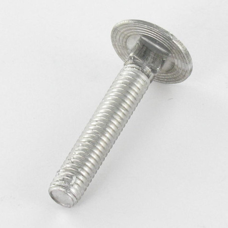 1 x Pyöreä neliöpää laipalla M8X35 DIN603 LANGOITUS/27 Luokka 8.8 Sinkitty teräs