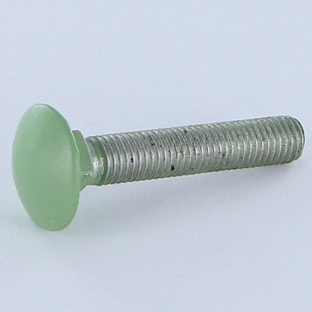 1 x Pyöreä neliöpää laipalla M7X40 Kierrepituus: 100 mm Kokonaan kierteytetty Alumiini RAL 6021 vaaleanvihreä 30 % B