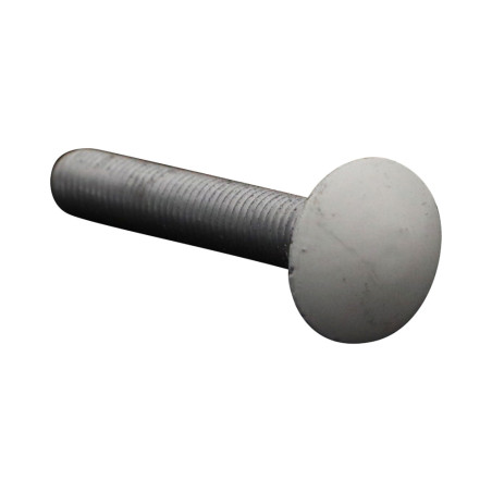 1 x Pyöreä neliöpää laipalla M7X45 Kierrepituus: 100 mm Alumiini Kokonaan kierteytetty RAL 9010 puhtaanvalkoinen 30 %