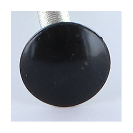 1 x Pyöreä neliöpää laipalla M7X40 Kierrepituus: 100 mm Kokonaan kierteytetty Alumiini RAL 9005 pikimusta 30 % B