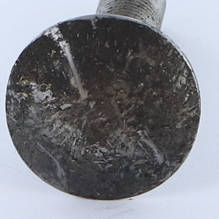 1 x Pyöreä neliöpää laipalla M8x45 Kokonaan kierteytetty Raakateräs