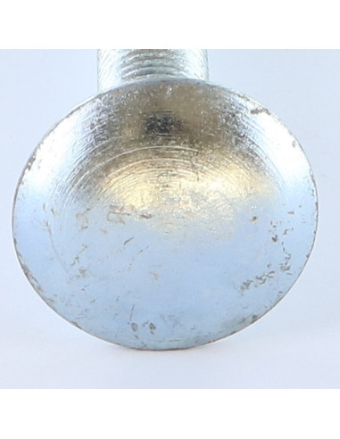 1 x Pyöreä neliöpää laipalla M10X130 Kokonaan...