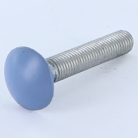 1 x Pyöreä neliöpää laipalla M7X40 Kierrepituus: 100 mm Kokonaan kierteytetty Alumiini RAL5014 30 % B