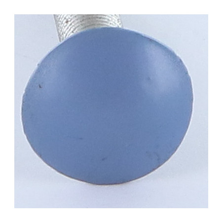 1 x Pyöreä neliöpää laipalla M7X40 Kierrepituus: 100 mm Kokonaan kierteytetty Alumiini RAL5014 30 % B