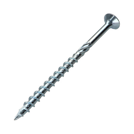 1 x Kehysruuvi TEKOR uppokantainen Uritettu TORX T25 5x100 Kierteytetty kohteessa 60 "Halkeamista estävä kärki Sinkitty