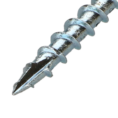 1 x Kehysruuvi TEKOR uppokantainen Uritettu TORX T25 5x100 Kierteytetty kohteessa 60 "Halkeamista estävä kärki Sinkitty