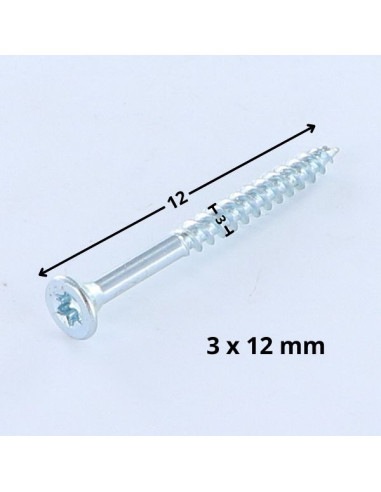 1 x Puuruuvi uppokantainen TORX T10 3X12...