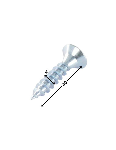 1 x Puuruuvi uppokantainen TORX T20 4X40...
