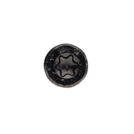 1 x "Puu- ja lastulevyruuvi uppokantainen Uritettu 4,5x30 TORX T25 Musta sinkitty teräs Kokonaan kierteytetty