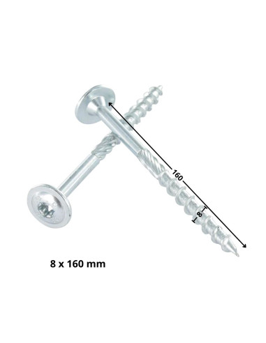 1 x "Puu- ja lastulevyruuvi Levypää TORX T40...