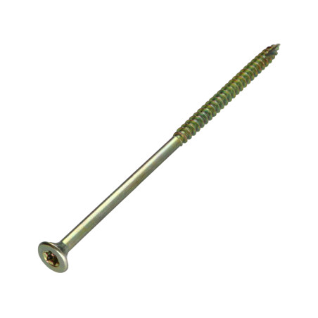 1 x "Puu- ja lastulevyruuvi uppokantainen Uritettu 6X140 Kierteytetty kohteessa 70 TORX T30 ZBCR3+ "Halkeamista estävä