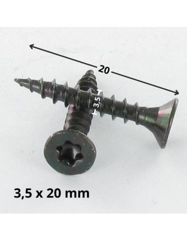 1 x Puuruuvi uppokantainen TORX T15 3,5 x 20...