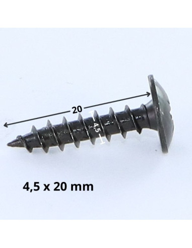 1 x Puuruuvi "Kupolipultti Pozi PZ10 4,5X20...