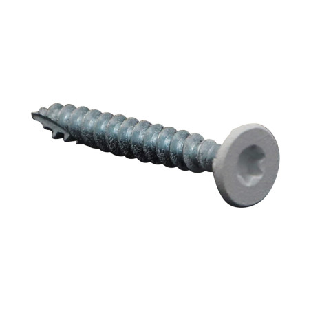 1 x "Puu- ja lastulevyruuvi uppokantainen Uritettu 5x40 TORX T25 "Halkeamista estävä kärki HIEKKA RAL 9016