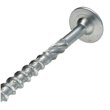 1 x "Puu- ja lastulevyruuvi Levypää TORX T30 "Halkeamista estävä kärki 6X90 Osittain kierteytetty Sinkitty teräs