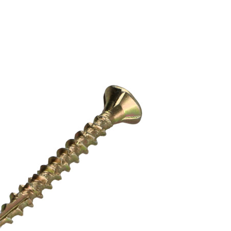 1 x "Puu- ja lastulevyruuvi uppokantainen Uritettu 4X45 Kierteytetty kohteessa 27 TORX T20 ZBCR3+ "Halkeamista estävä