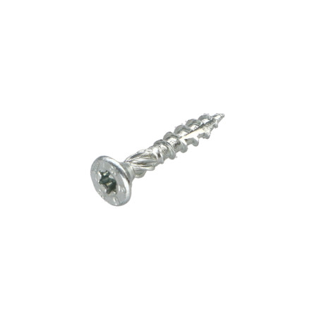 1 x Kehysruuvi TEKOR uppokantainen Uritettu TORX T20 4X25 Kierteytetty kohteessa 15 "Halkeamista estävä kärki Sinkitty