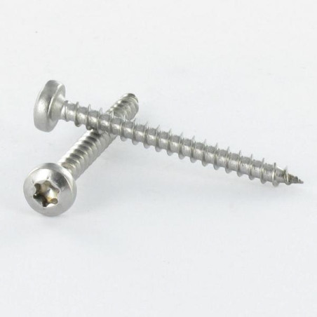 1 x Puuruuvi Pyöreä pää 3,5 x 15 TORX T15 Sinkitty teräs